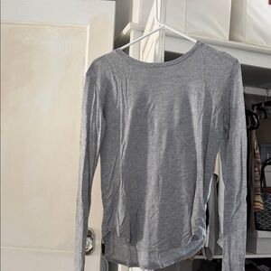 Vince Heather Gray Pima Cotton Blend Tee